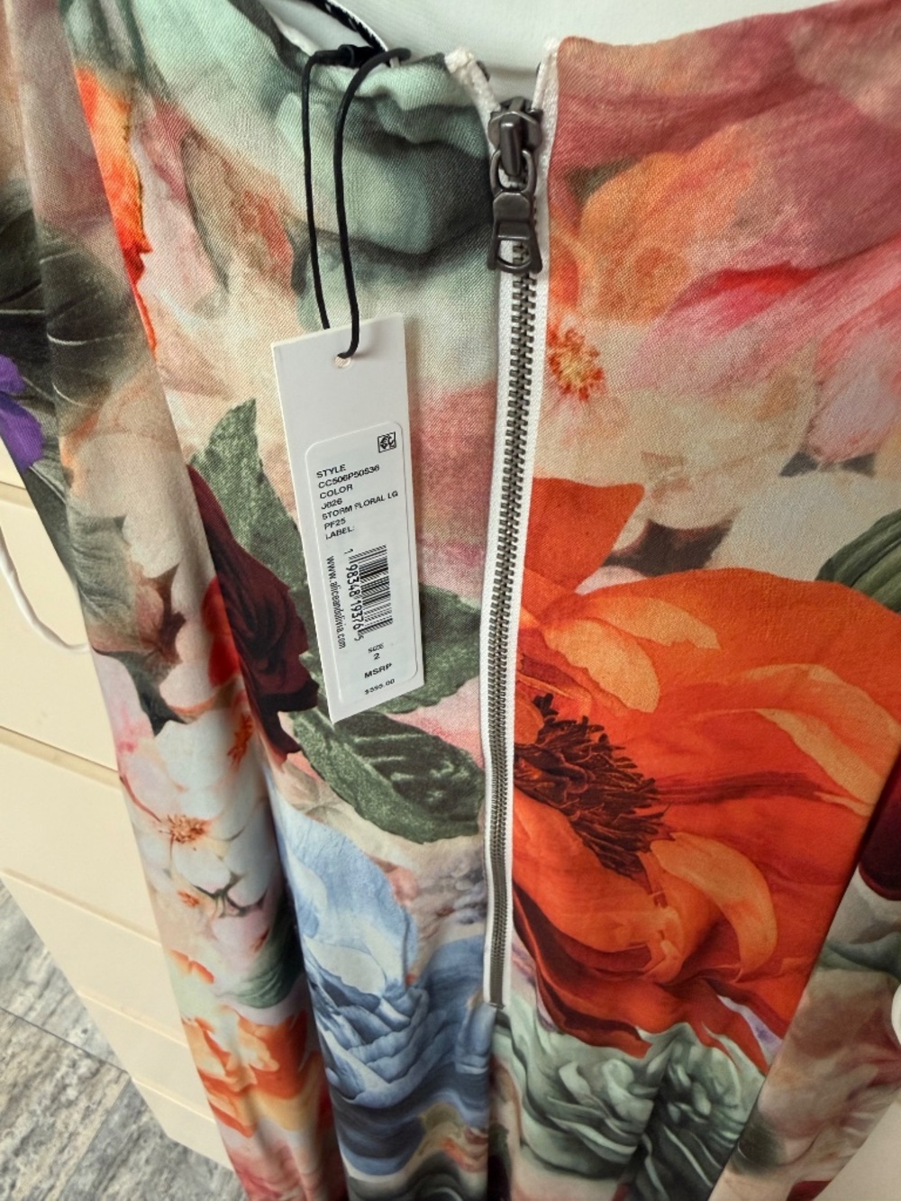 Alice + Olivia Jeanette Storm Floral Midi Dress - Picture 12 of 12